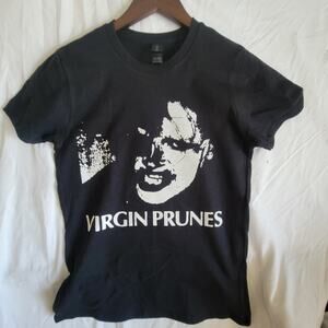 Virgin Prunes band t shirt Ladies Small Black